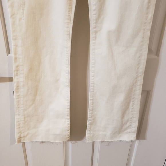 7 For All Mankind Size 30 Bootcut Women's Cream Jeans - Picture 2 of 15